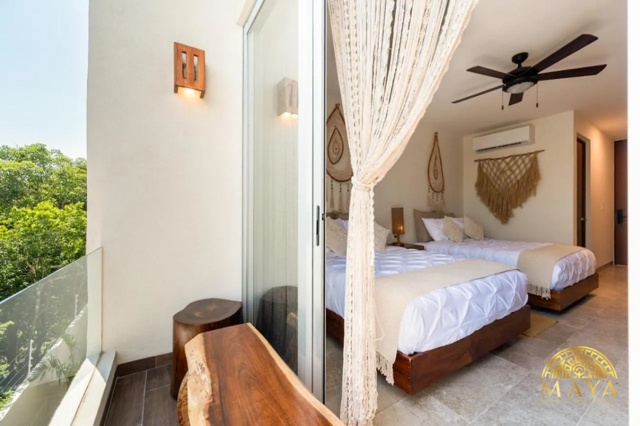 Vakantiehuis Nhoa 302C Lux 1Br Condo Top Jungle View Aldea Zama Tulum Pueblo