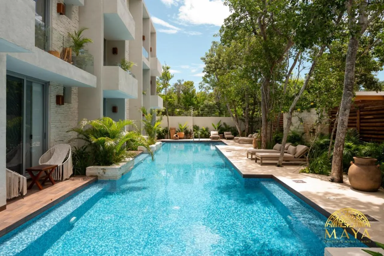 Vakantiehuis Nhoa 302C Lux 1Br Condo Top Jungle View Aldea Zama Tulum Pueblo